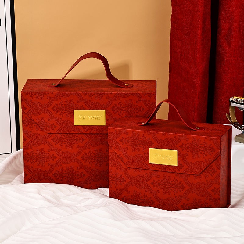 Light Luxury Bridesmaid Gift Box Empty Box Wedding Candy Box Ins Style High-Looking Business Gift Box Packaging Box - Image 2